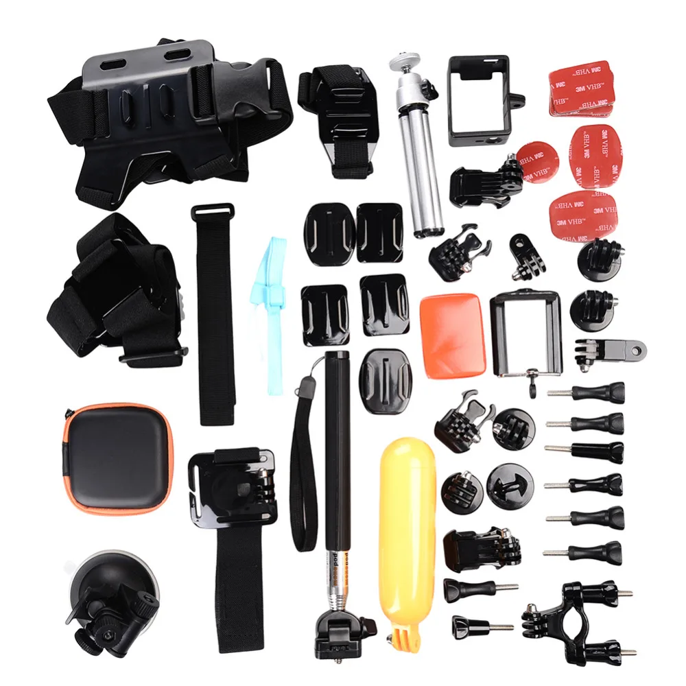 1set 36 in 1 GoPro Accessories Family Kit Go Pro Hero 3 Hero 4 2 3 Accessories Helmet Harness Chest Belt Monopod for SJ4000 Hero