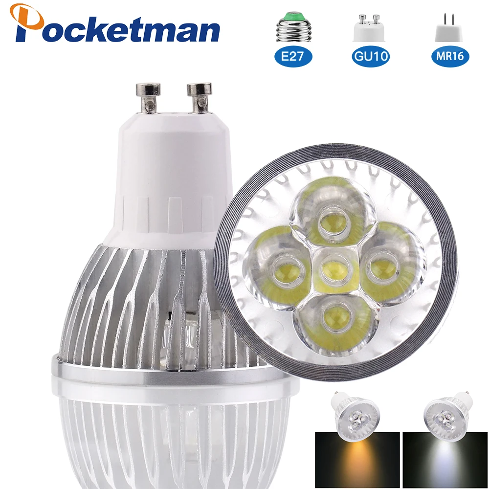 

E27 GU5.3 MR16 GU10 Lampada LED Bulb 220V Bombillas LED Lamp Spotlight 3 4 5 LED 2835 SMD lampara for Home Lighting