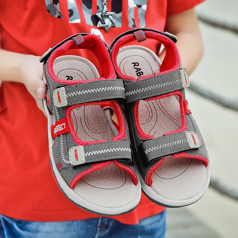 

Summer Beach Sandals Boys Shoes kids Slippers Children Slides Boy Flats Platform Autumn Footwear Slip On Breathable Sandalias