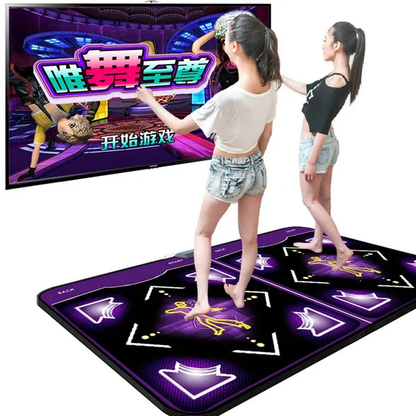 Alfombra de baile doble HD, interfaz de computadora de TV, corte  dual-grueso, Dieta de frutas, somatosensorial, PK, manta de baile, consolas  de juegos Revolution