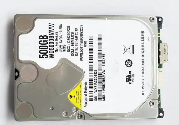 

100%New 1 year warranty WD5000BMVW 2.5inch 500G USB3.0 Need more angles photos, please contact me