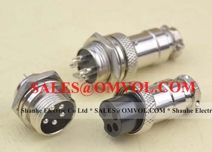 GX16 5Pin Male & Female Panel Chassis Connector Kit-in Connectors from