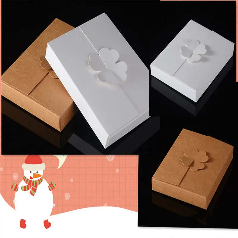 

12Pcs/Lot 16x12.6x2.5cm Simple Style 2 Pure Color Paper Jewelry Gifts Boxes Packaging Food Petal Chocolates Accept Custom Logo