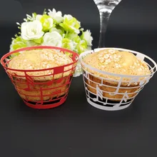 Бумажная коробка с узором торт Кекс лайнер выпечка Маффин коробка чашка чехол поднос для вечеринок торт формочка, Инструменты для декорирования торт брюки для женщин 8Z