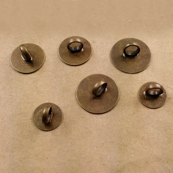 Hair Rope Clasp Clips Buckle Fasteners 8mm 10mm 12mm Flat Circle Glue