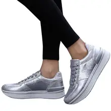 Женские кроссовки; сезон весна-осень; повседневная спортивная модная обувь на рифленой подошве; женская обувь для отдыха с круглым носком на плоской подошве; большие размеры