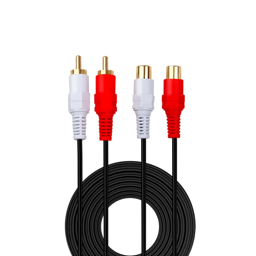 Lbsc 2 Rca Male To Female Audio Extension Cable Pc Hardware Cables