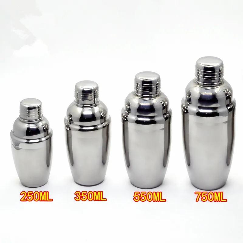 250/350/530/750ml Stainless Steel Cocktail Shaker Bar Wine Martini