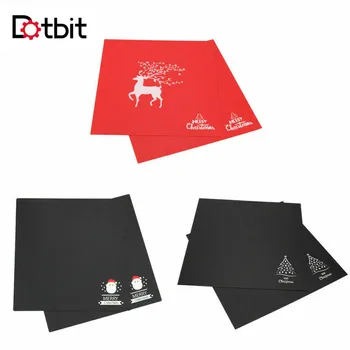

3D Printer Heat Hot Bed Sticker Christmas Series Printed Surface Sticker Part Office Supplies