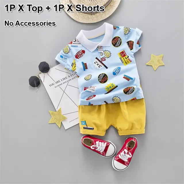 baby boys summer clothing sets one year old birthday outfit two piece ...