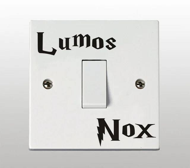 Классический фильм Lumos Nox Сменные наклейки для детской комнаты декор виниловая Съемная стена художественные Переводные обои украшение дома