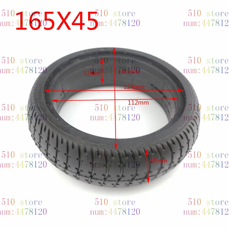 4/4. 6/5/5,5/5,5x2/6,0x2/165x45/175x45/8x2,125 цельнолитые резиновые шины подходит для электрического сбалансированного автомобиля электрический скутер ребенка - Цвет: 165x45