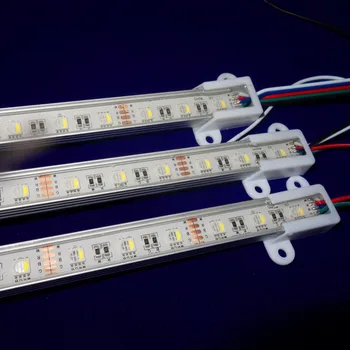

NEW 5050 SMD 4-in-1 RGBW LED rigid bar;DC12V input ;1m long;24W;IP65 waterproof