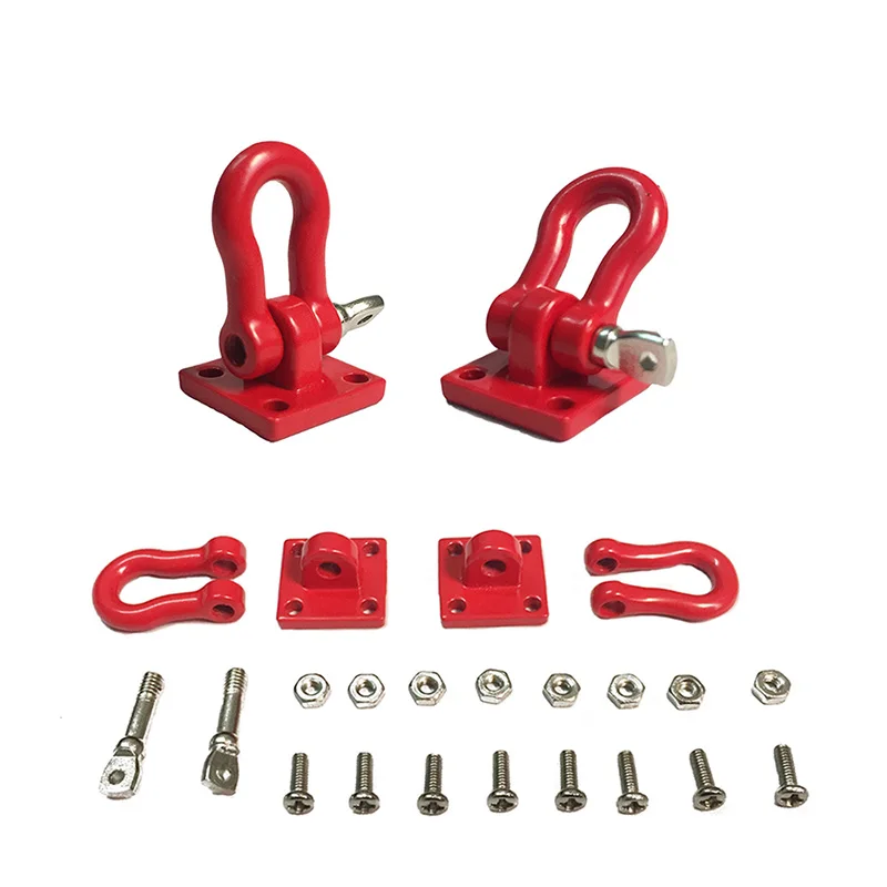 

1/10 Scale climbing simulation safety fastener red rescue buckle trailer hook diy modified upgrade Axial Traxxas HPI
