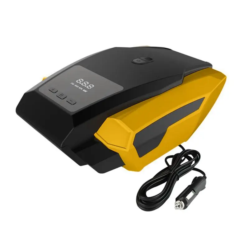 Автомобильный светодиодный цифровой дисплей Воздушный компрессор Портативный надувной насос 12 В для автомобильных шин Быстрый надувной