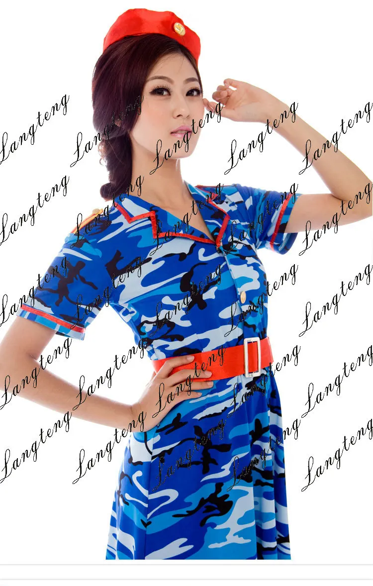 New Chinese Ancient Clothing Dance Camouflage Military Costume Performance Wear Clothes