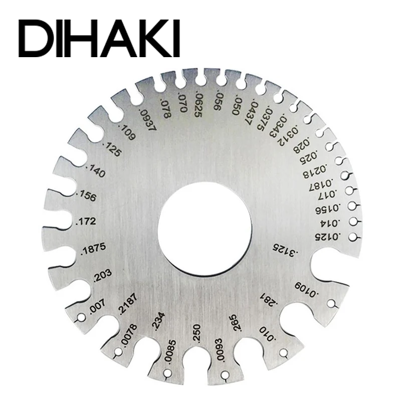

0-36 Stainless steel American Standard Wire Diameter Gauge Sample Weld Inspection Ruler Thickness Gauge Wire AWG Model Guage