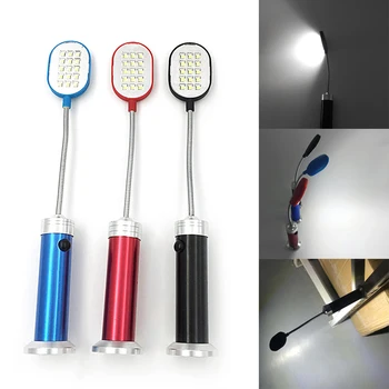 

YAM Flexible Magnetic Base Computer Table Working Light Lamp 15 LED Study Flashlight Sleek Looking and Durable