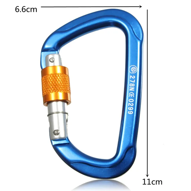O/D Carabiner 25/26/30KN Screw Locking Rock Climbing Carabiner Safety
