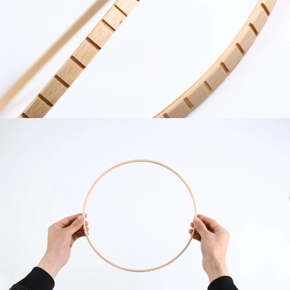 

Round Wooden Loom Handmade Knitting Machine Handmade Wall Hanging Decoration Round Knitting Tool DIY Craft