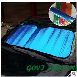 

130*60cm Car front Sun Shade Window Sunshade Covers Visor Shield Screen Foldable Bubbles Auto Sun Reflective Shade Windshield