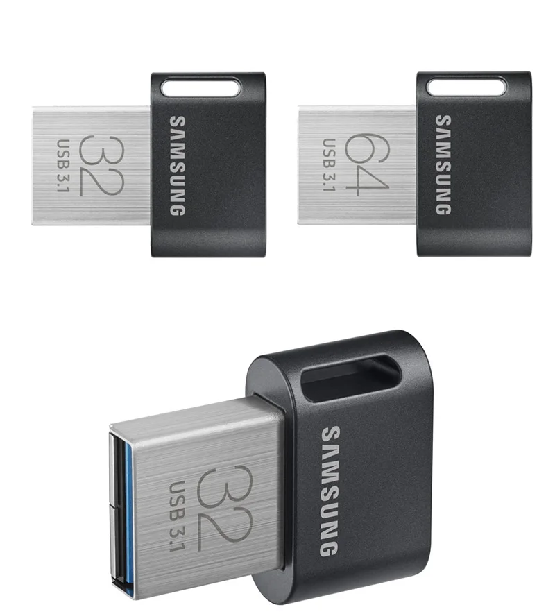 Новейший SAMSUNG USB 64GB флеш-накопитель USB 3,1 32GB флеш-накопитель Металлический мини-черный диск Memoria 128GB