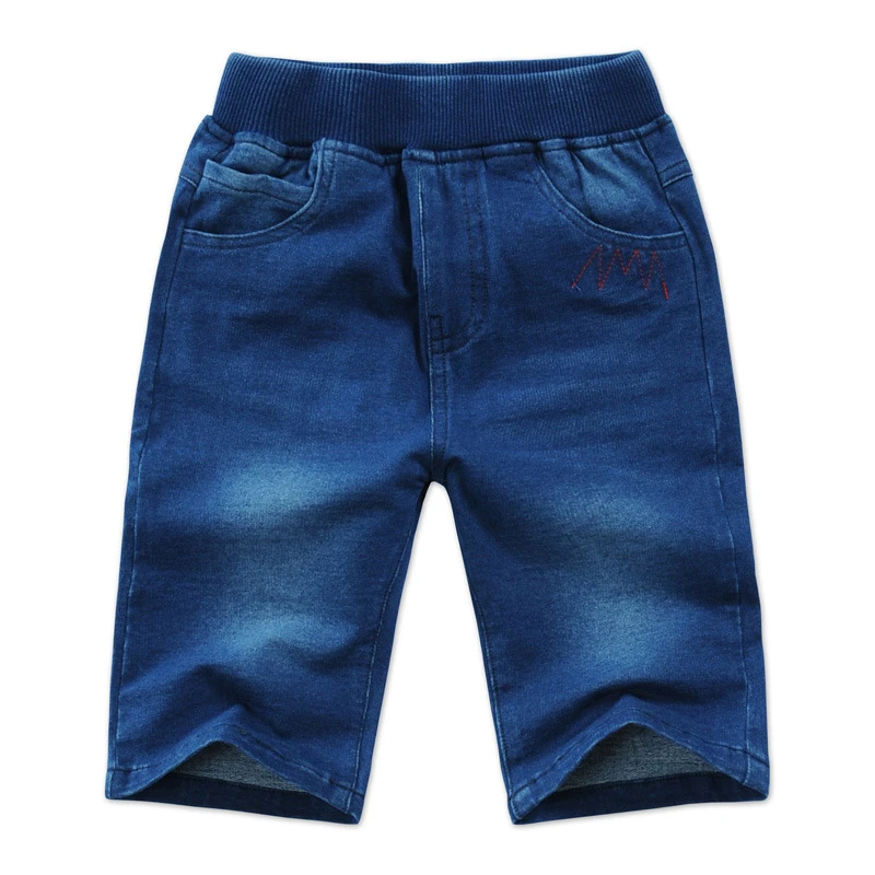 elastic waist shorts denim