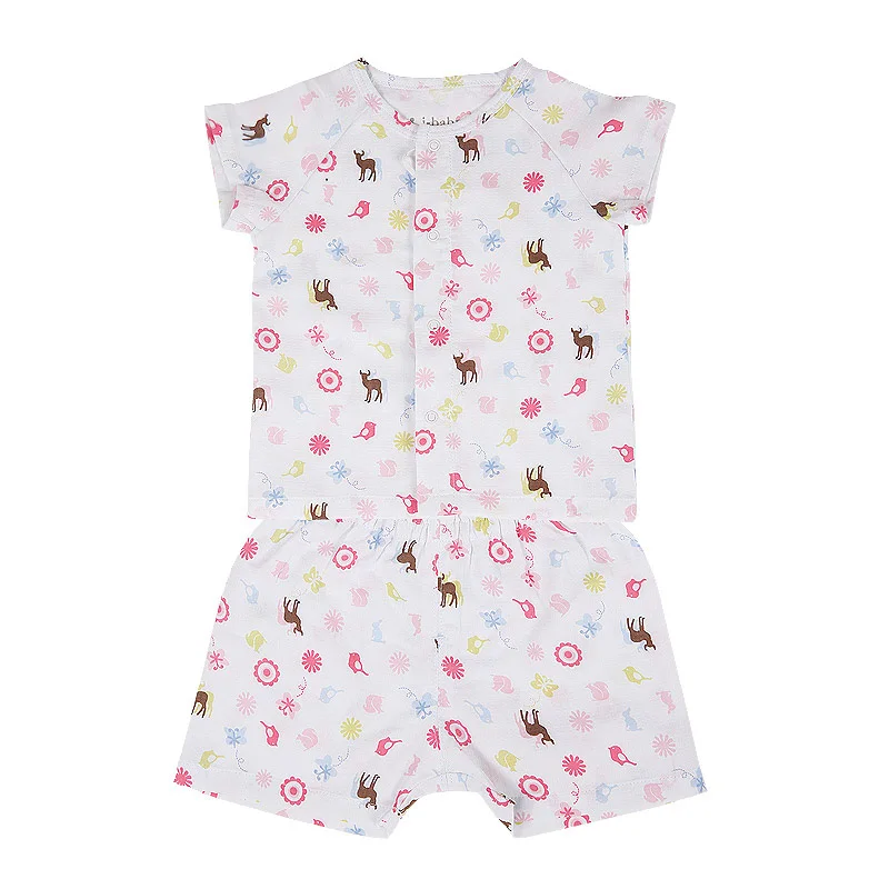 I baby Baby Одежда для новорожденных комбинезоны сафари 100% хлопок марля муслиновый