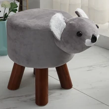 Детский стул из массива дерева дома животных Стул Для Взрослых Модный табурет гостиная диван скамейке изменить обувь скамейке