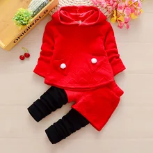 BibiCola/осенний комплект одежды для маленьких девочек, хлопковый худи толстовки+ штаны, комплект одежды повседневный комплект одежды для маленьких детей