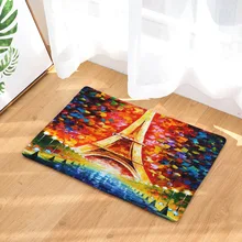 CAMMITEVER масляная живопись Франция Парижская башня дизайн дождь Ночная улица коврики с пейзажами для кухни напольные коврики походный матрац