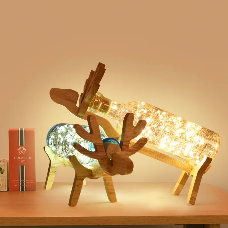 Lamparas Nordic Home Deco Christmas LED Light for Bedroom Bedside Table