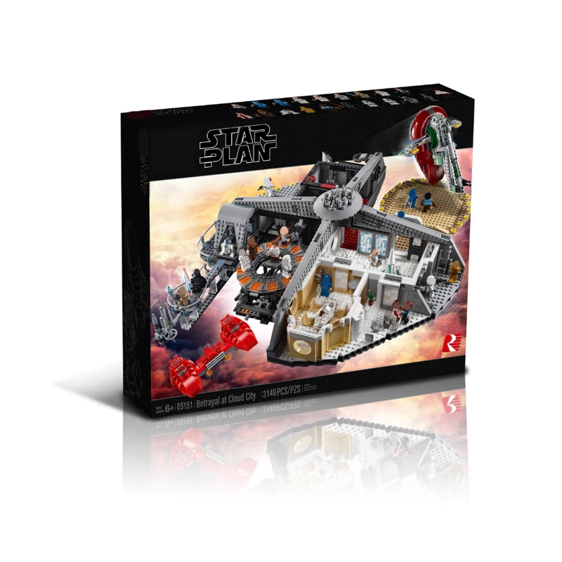 

2018 DHL 05151 Star Plan Wars Betrayal at Cloud City set Compatible Legoing 75222 Blocks Bricks Building Educational Model