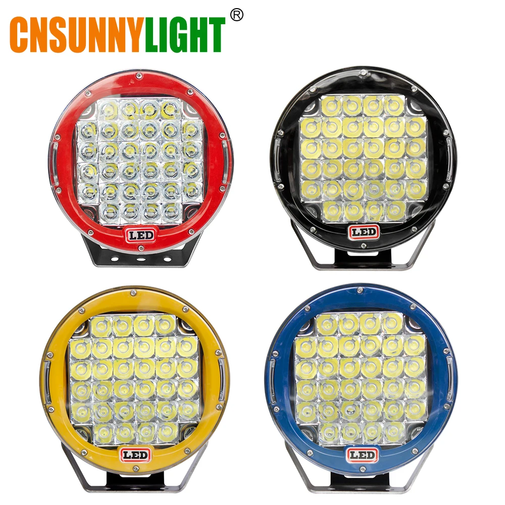 CNSUNNYLIGHT 2pcs 9 Inch 96W LED Driving Work Light Super Bright Led Spotlight for 4X4 ATV UTV SUV 4wd Offroad Spot Lamp 12V 24V (2)