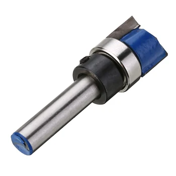 

1pc 1/4" Shank Blue Router Bits Set Template Flush Trim Woodworking Milling Cutter 1/2" x 2/5" x 1-3/4"