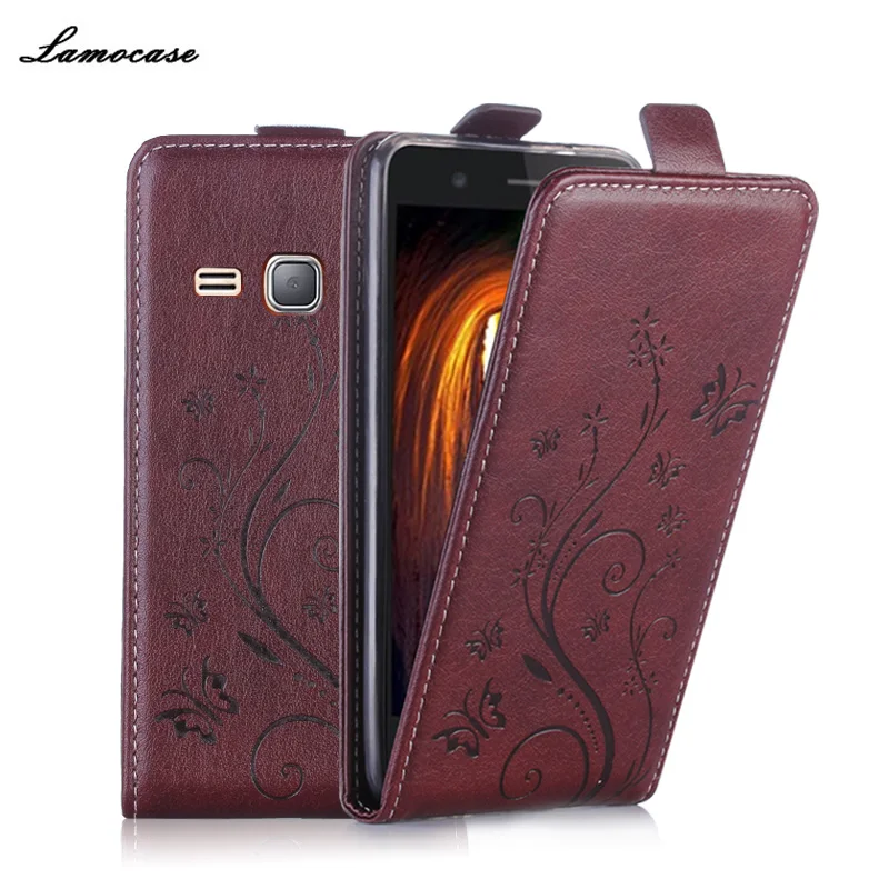  Luxury Leather Case for Samsung J1 2016 Case for Samsung Galaxy J1 2016 J120 J120F SM-J120F Flip Cover Wallet Card Slot Bag 
