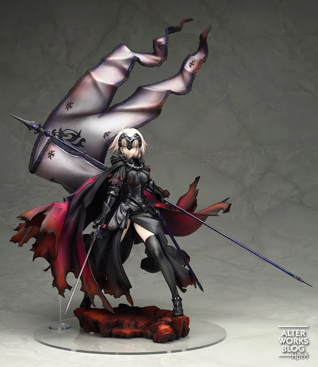 Большой размер Fate Grand Order Мститель Joan of Arc Jeanne d'Arc Alter Black Ver. Коллекционная модель игрушки из ПВХ