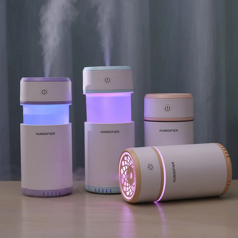 

Creative Pull-out Design Air Humidifier with LED Lights Ultrasonic Cool Mist Maker Air Purifier for Car Mini USB Aroma Diffuser