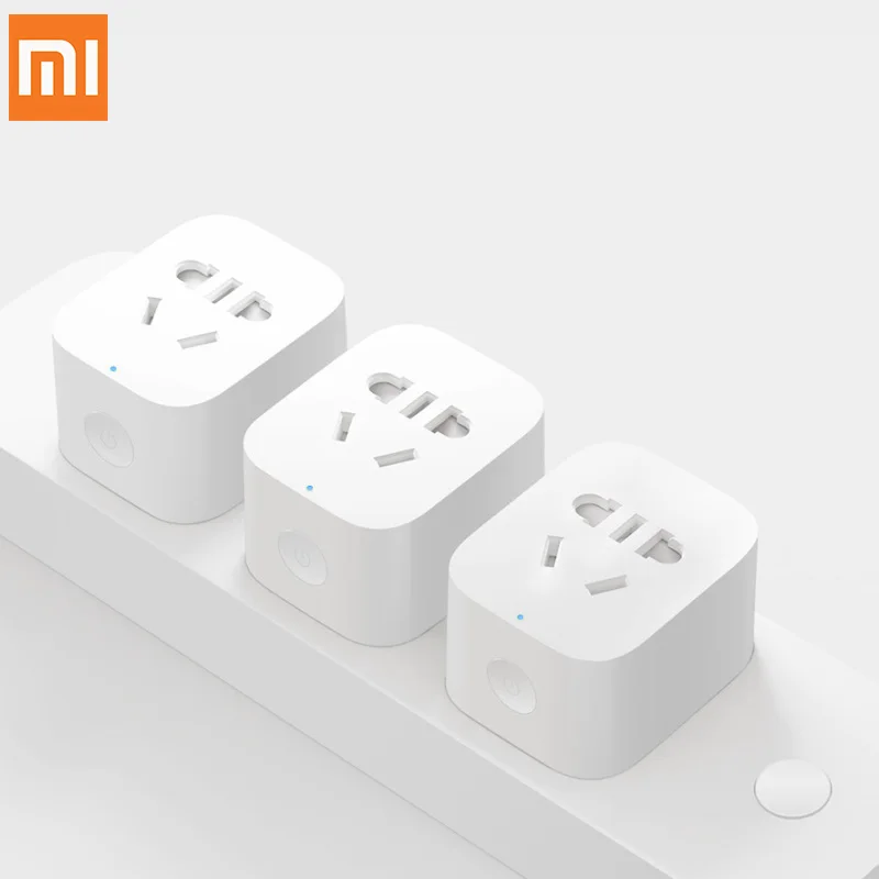 

Original Xiaomi Mi Smart Socket Remote Control by Phone APP Small Intelligent Outlet with Temperature Sensor for Home Electric