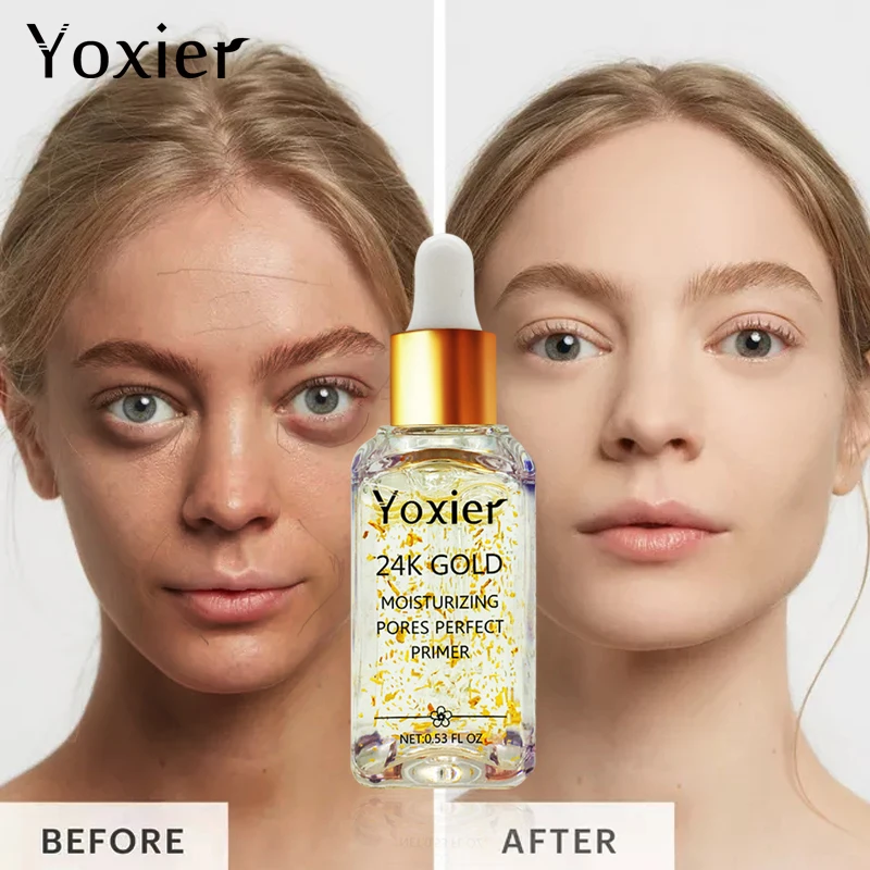 Yoxier Увлажняющая сыворотка для ухода за кожей лица с 24 к золотом, антивозрастной Коллаген для ухода за кожей, гиалуроновая кислота, 5 шт
