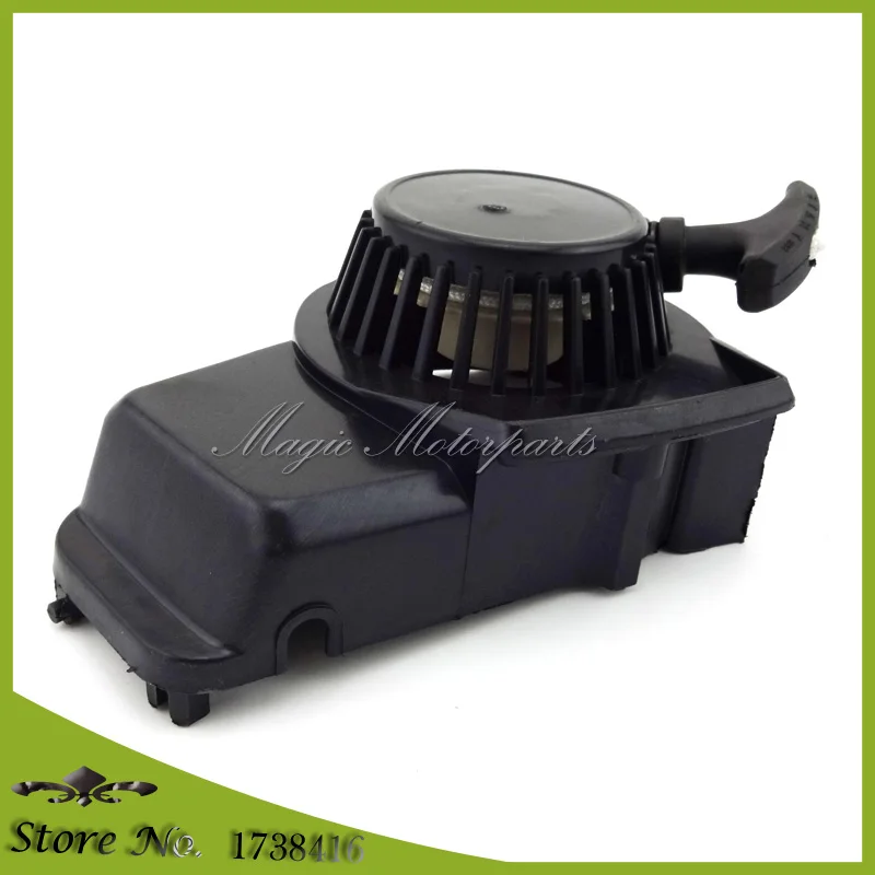 Черный пластиковый Dirt ATV Pull Starter Recoil для 47cc 49cc 2 тактный двигатель Minimoto Pocket Bike Mini Moto