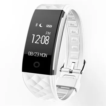 

SHZONS Bluetooth Smart Band Wristband for iPhone 5 6 Android IOS Pedometer Heart Rate Monitor IP67 Waterproof Smartband Bracelet