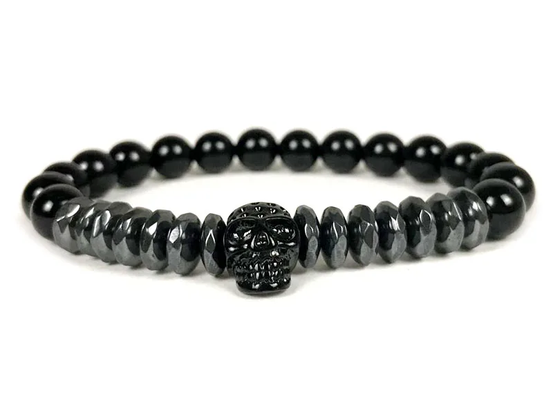 Девять навсегда pulsera hombre браслет с черепом, мужской ювелирные изделия из нержавеющей стали браслеты из нержавеющей стали в едином положении во время занятий легкой атлетикой masculina подарок на год