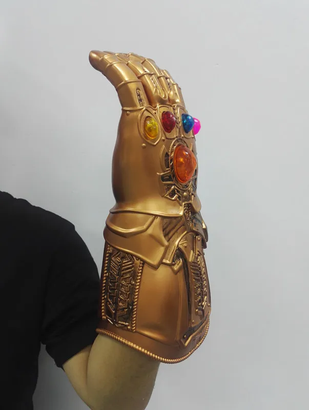 endgame супергерой светодиодный Бесконечность перчатки Бесконечность войны танос Бесконечность рукавицы Косплей Prop светодиодный ПВХ перчатки