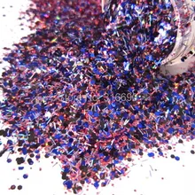 Устойчив к растворителям Голографический лазерный цветной блеск для лака для ногтей G391