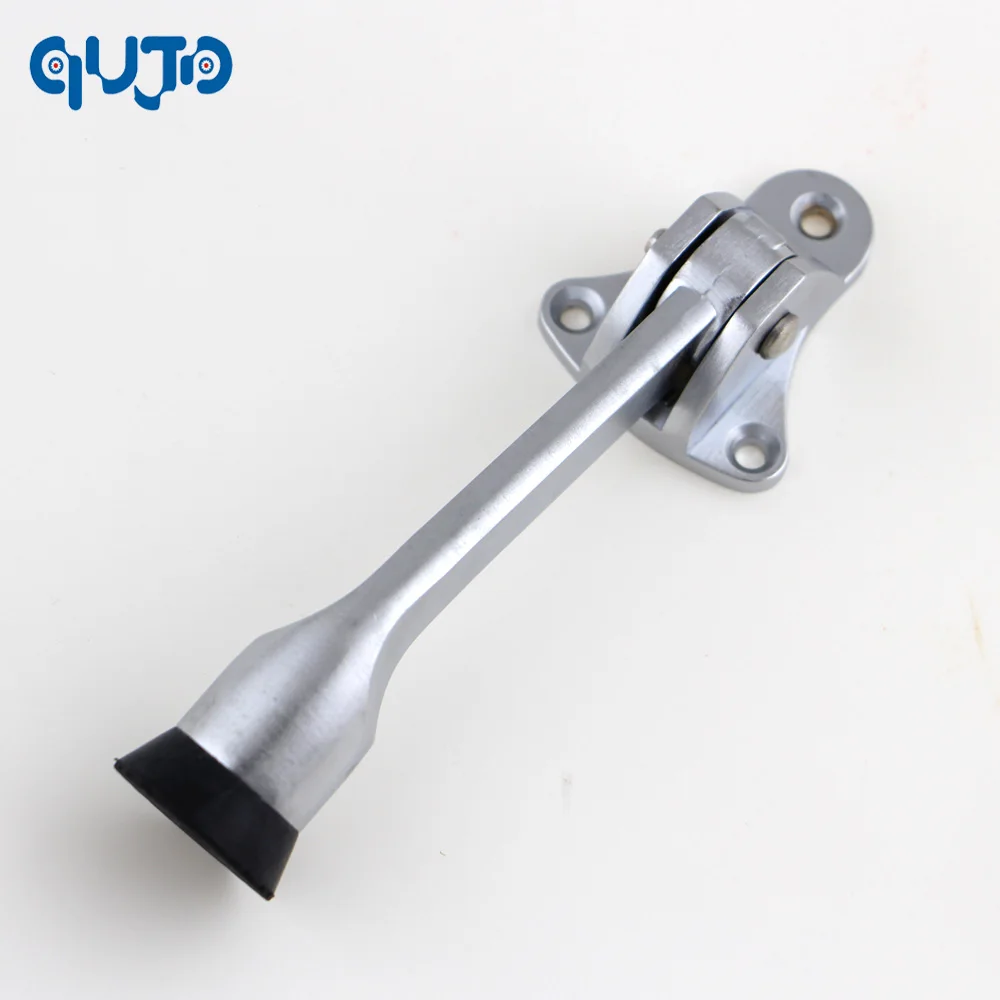 Kickdown Door Stops Zinc Alloy Lever Door Holder Satin Chrome Office Rubber door stopper kick down style holder