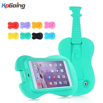 

KpGoing Cute Guitar Shape Mini2 Case for iPad Mini 3 iPad Mini 4 Shockproof Kids Handle EVA Foam Case Cover for iPad Mini 2