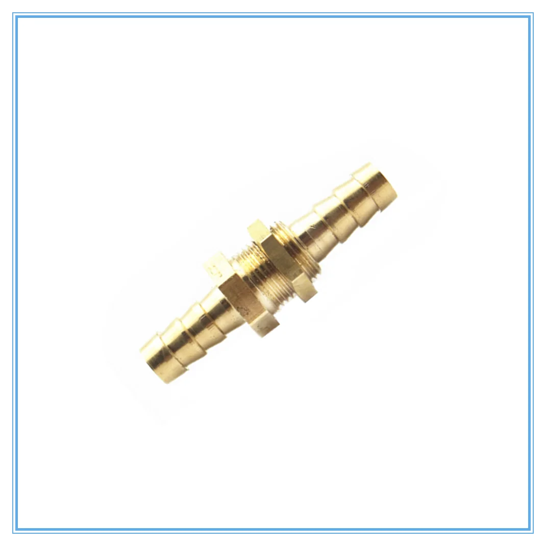 

Pipe ID 6 8 10 12 14 16mm Hose Barb Bulkhead Brass Barbed Tube Pipe Fitting Coupler Connector Adapter For Fuel Gas Water Copper