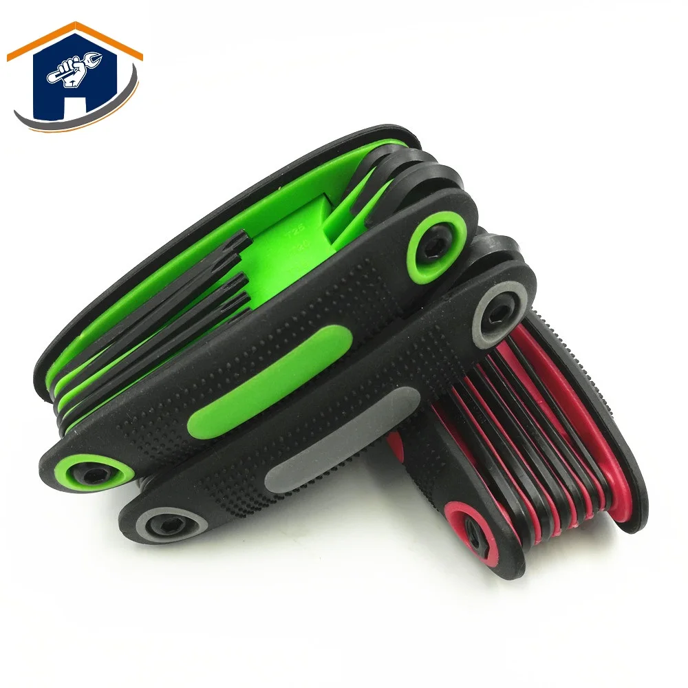 HS Tools 36 компл./лот шестигранный ключ набор складных шестигранных ключей SAE
