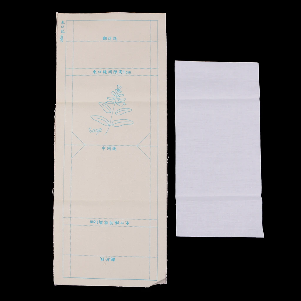 DIY Embroidery Cross Stitch Kit Pouch Canvas Drawstring Bag Handmade Needlework